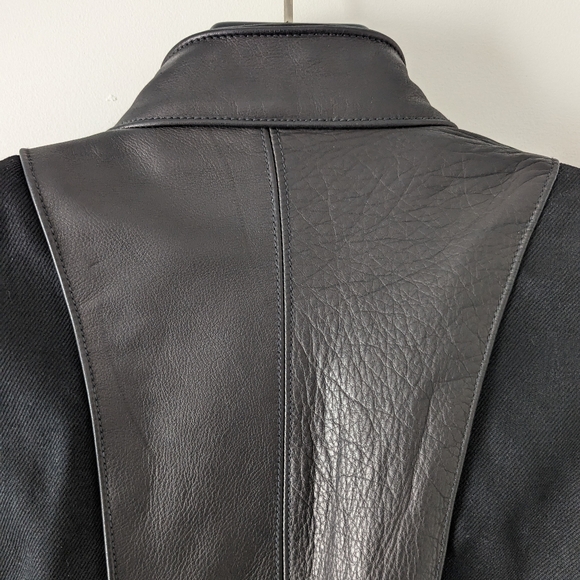 Odyn Vovk Men's Leather Biker Moto Jacket USA M - Picture 3 of 14